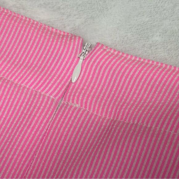 2 Lady Hagen Golf Tennis Skirt Pink Orange Stripes Pockets Skort Womens Size 12 - Picture 9 of 11
